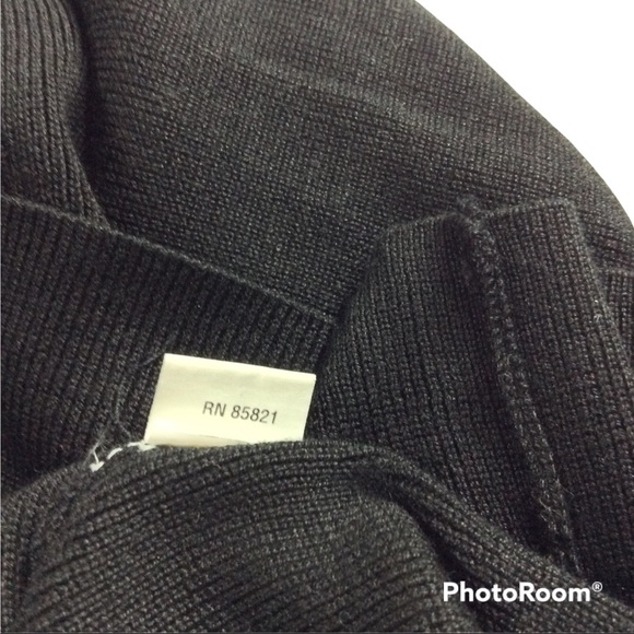 HAROLDS BLACK SILK MOCK NECK - Picture 5 of 7